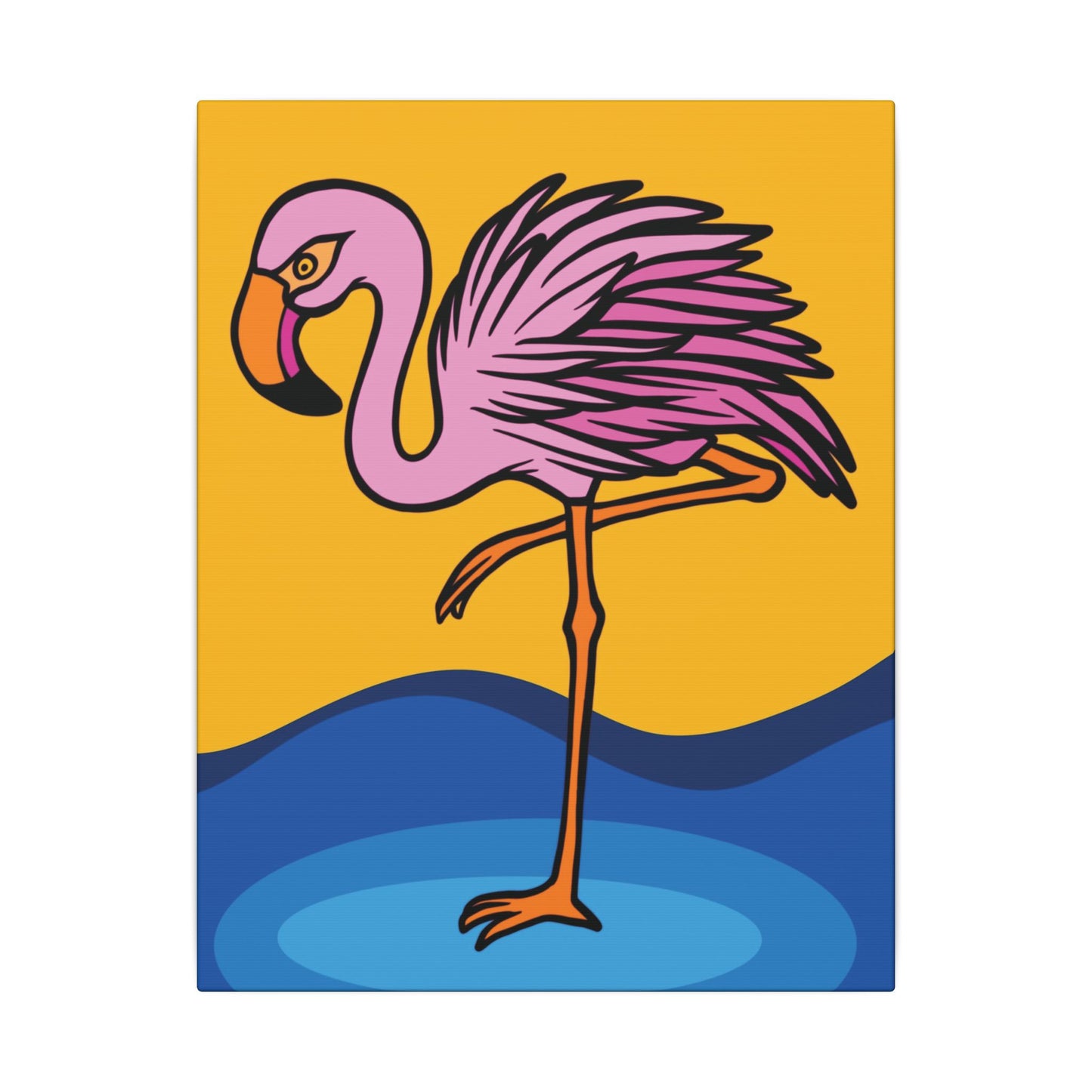 Pink Flamingo Canvas