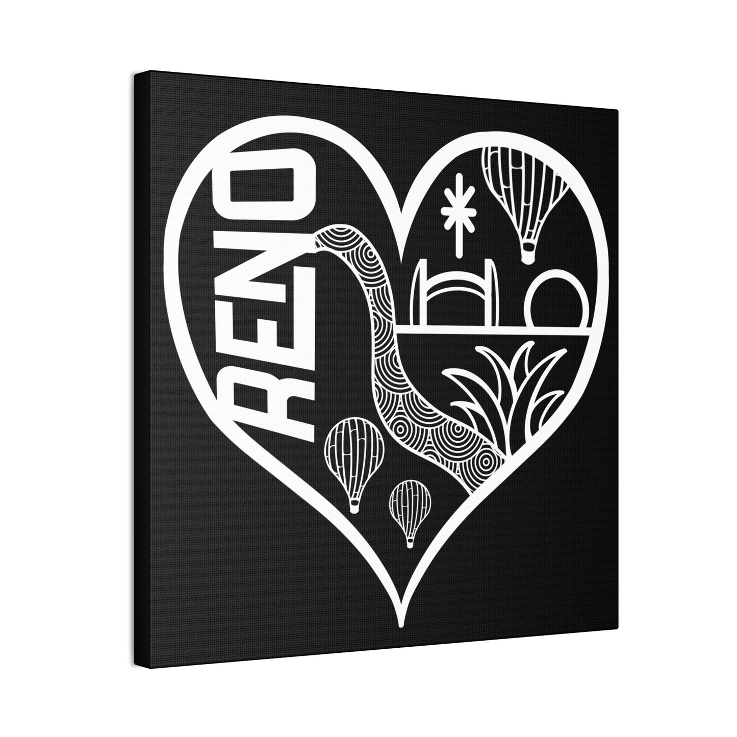 RENO heart skyline