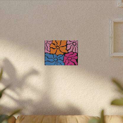 Retro Floral Canvas