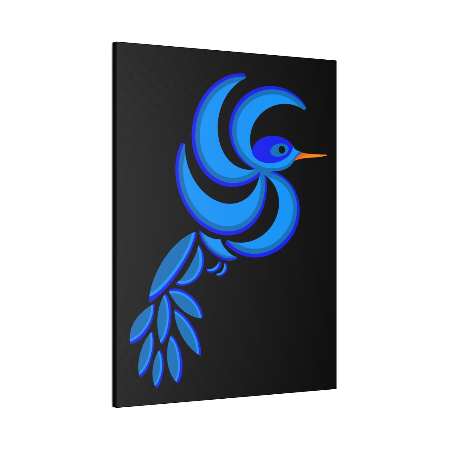 Bold Blue Hummingbird Canvas Print