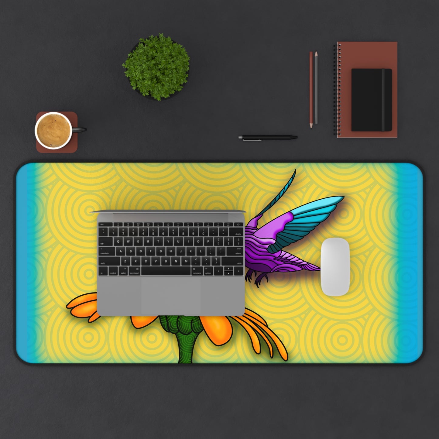 Hummingbird craft Desk Mat