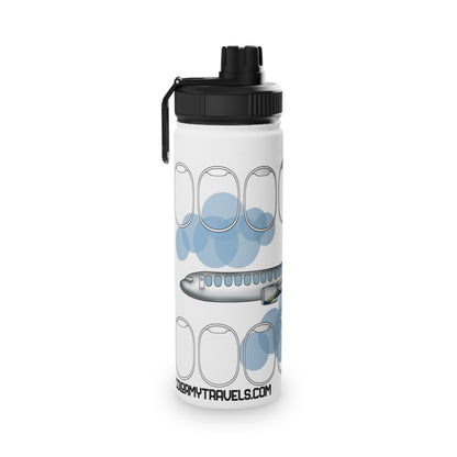 Jet window collection Stainless Steel Water Bottle, Sports Lid