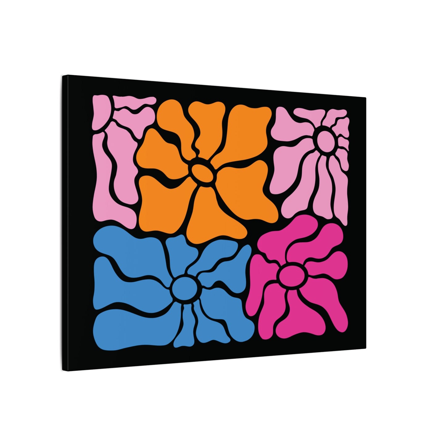 Retro Floral Canvas