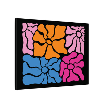 Retro Floral Canvas