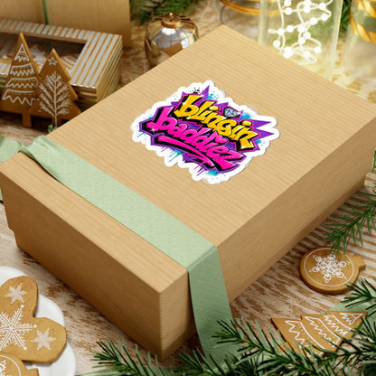Graffiti 'Blingin Baddiez' Kiss-Cut Sticker — Colorful Hip-Hop Laptop Decal