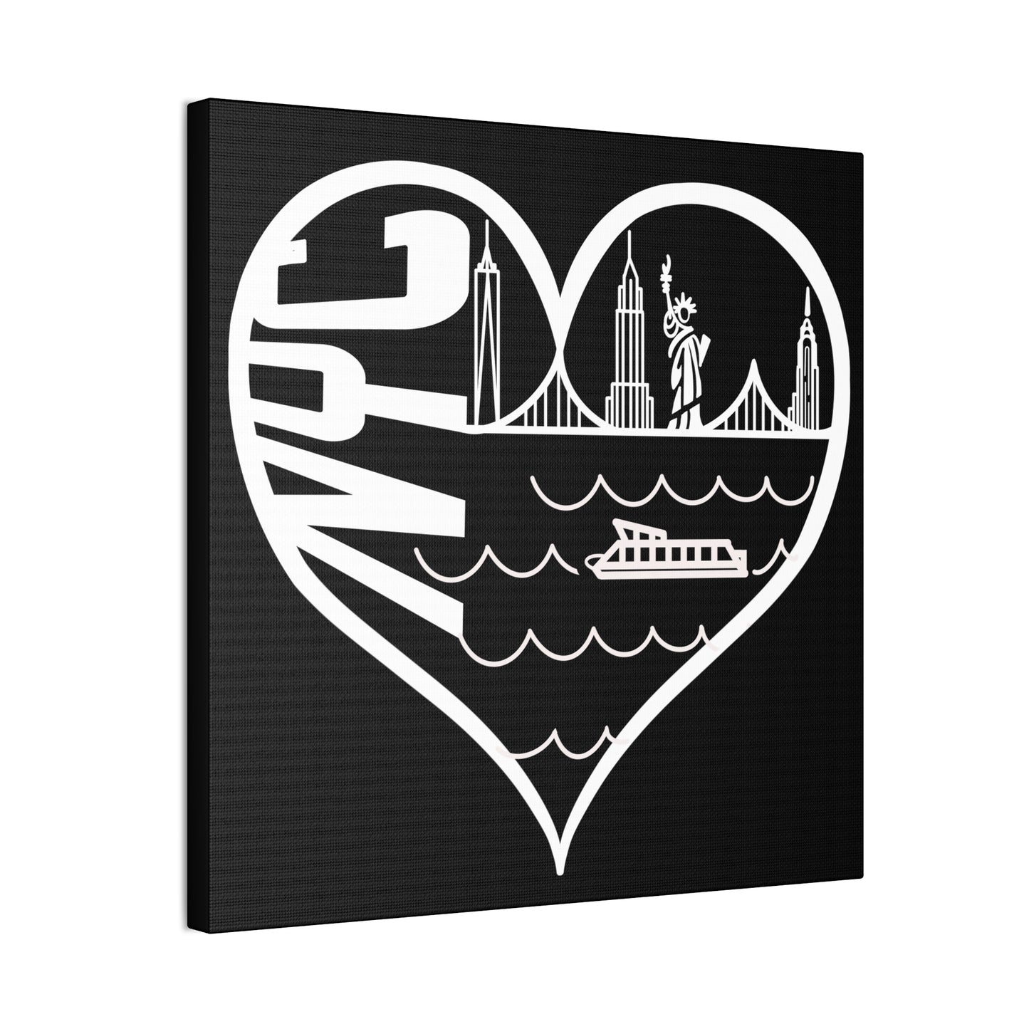 New York city skyline Heart