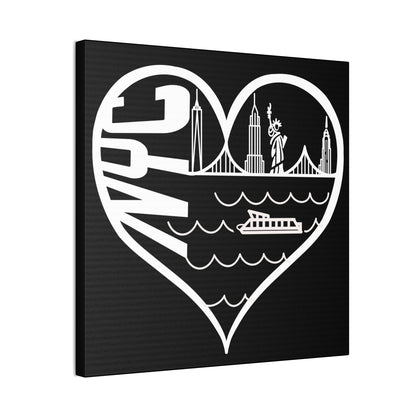 New York city skyline Heart