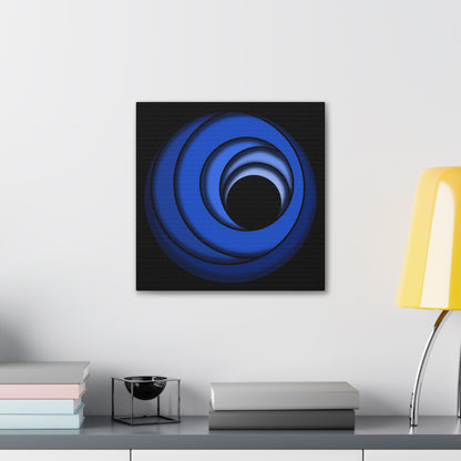 Blue Spheres on Black