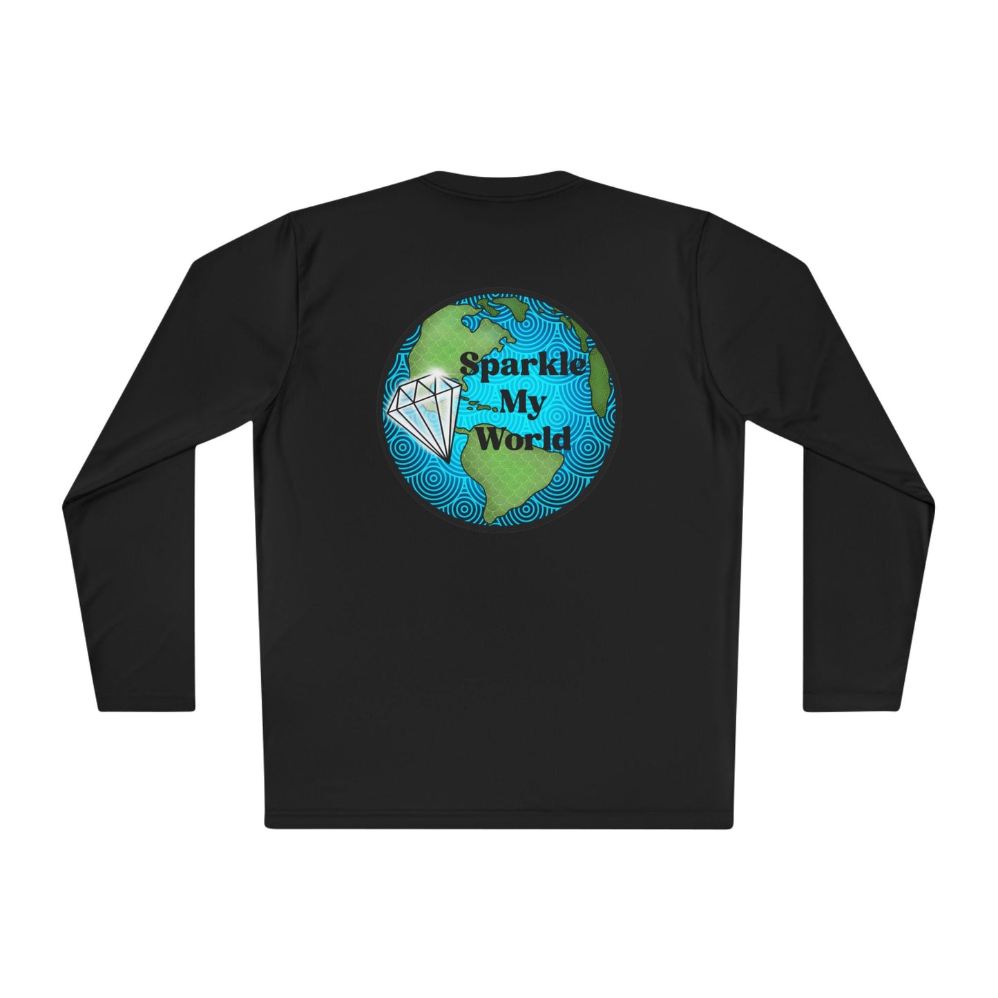 Sparkle My World Unisex Long Sleeve Tee, Gift for Travelers, Eco-Friendly Apparel, Positive Vibes Shirt, Travel Enthusiast Top