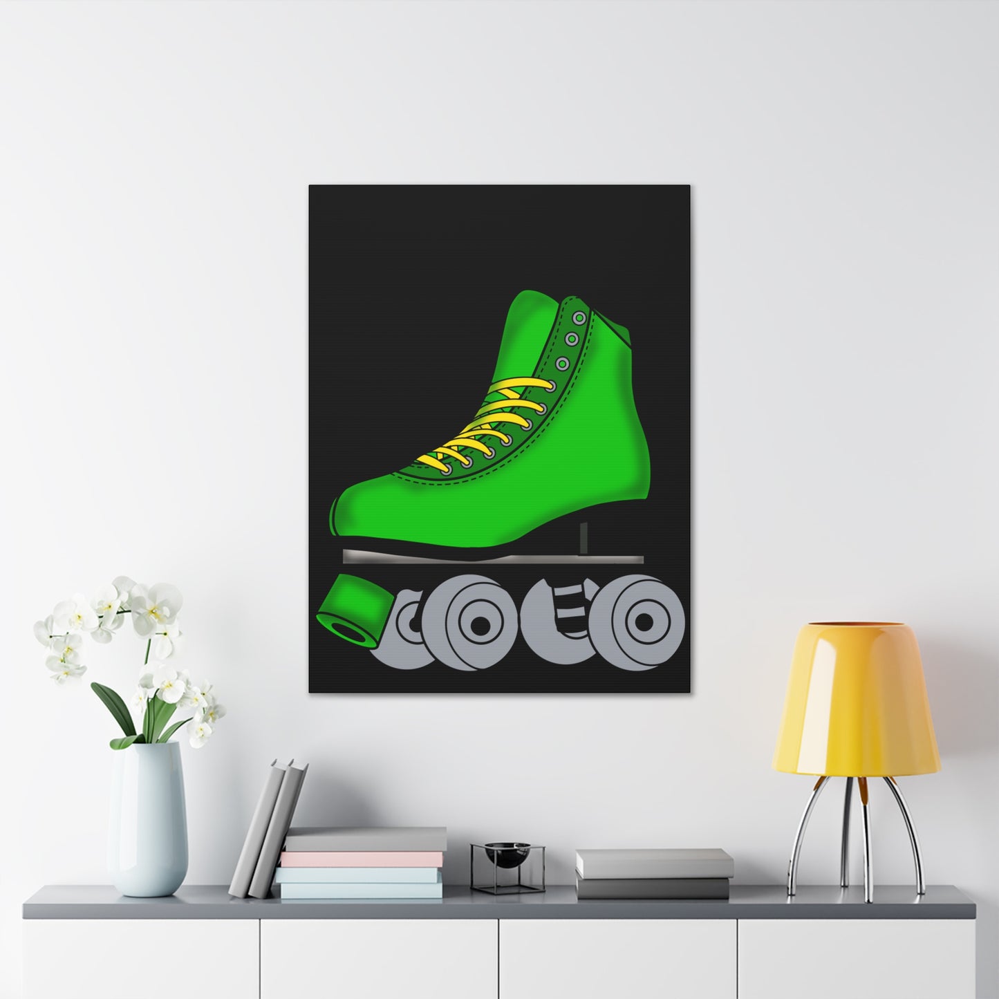 Green Roller Skate