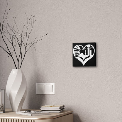 Las Vegas Heart Skyline Canvas
