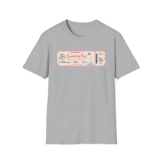 Boarding Pass Ticket T-Shirt | Vintage Airplane Travel Ticket Design