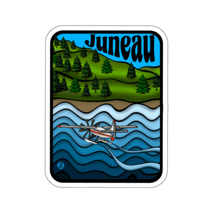 Juneau Float plane Die-Cut Stickers