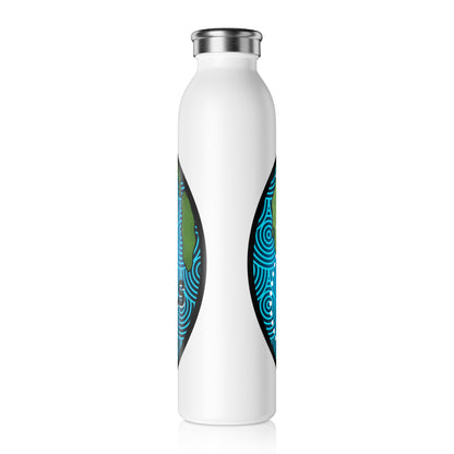 Color my travels Slim Water Bottle