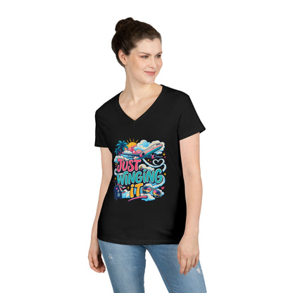 Just Winging It plane travel graphic T-Shirt | Vacation vibes, palm trees