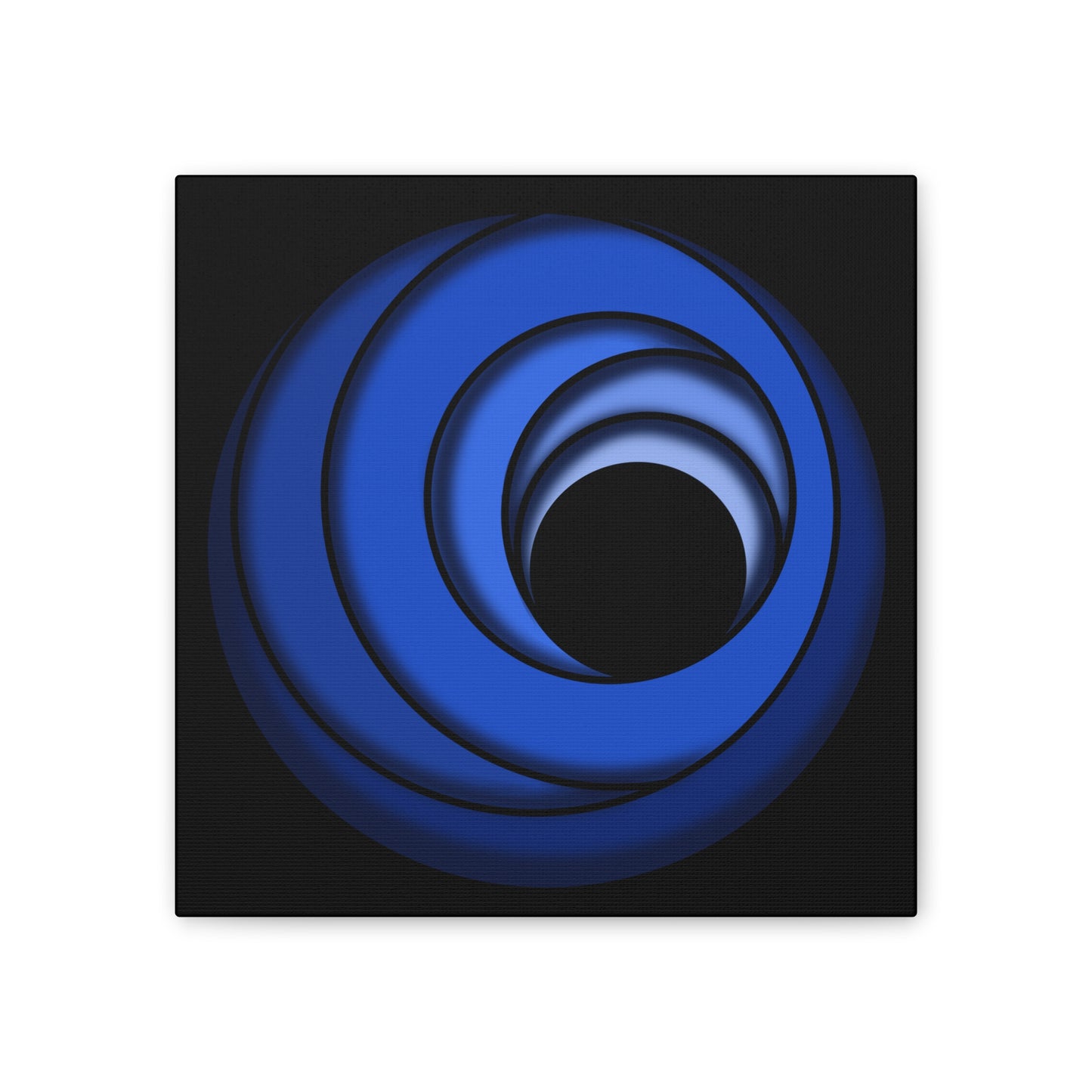 Blue Spheres on Black