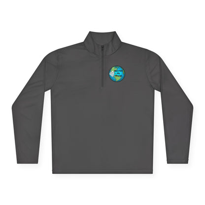 Sparkle My World Quarter-Zip Pullover — Earth Graphic Diamond Logo