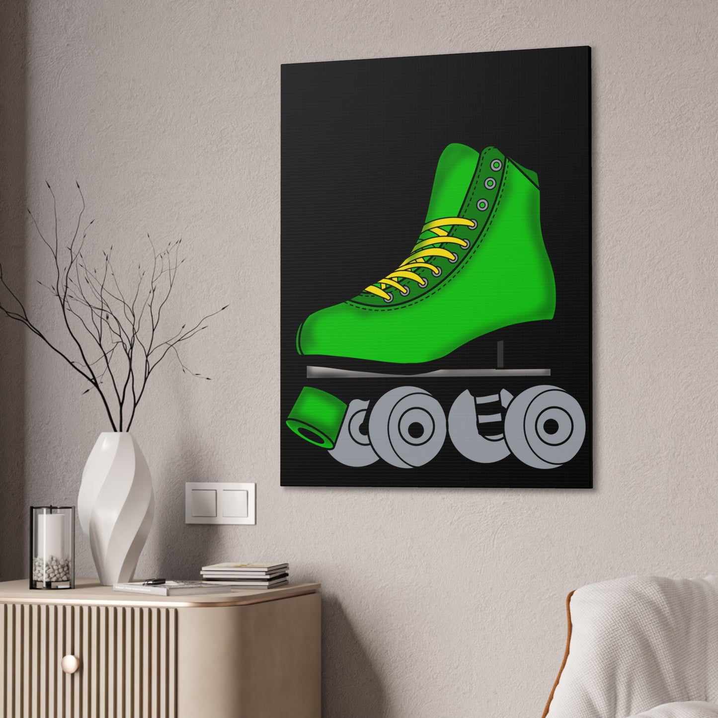 Green Roller Skate