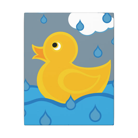 Yellow duck in the Rain (Seattle)