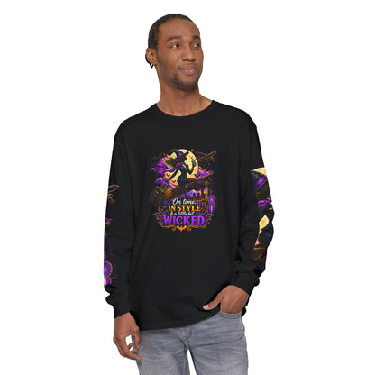 Witchy Long Sleeve Tee – "On Time, In Style & a Little Bit Wicked"
