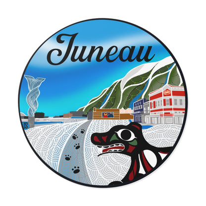 Juneau Wharf Round Vinyl Stickers