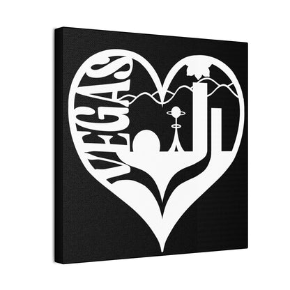 Las Vegas Heart Skyline Canvas