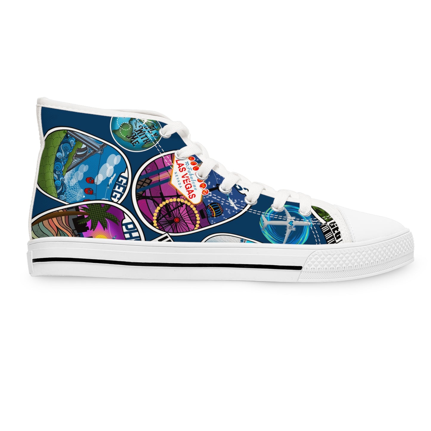 Sticker Women's High Top Sneakers