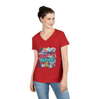 Just Winging It plane travel graphic T-Shirt | Vacation vibes, palm trees