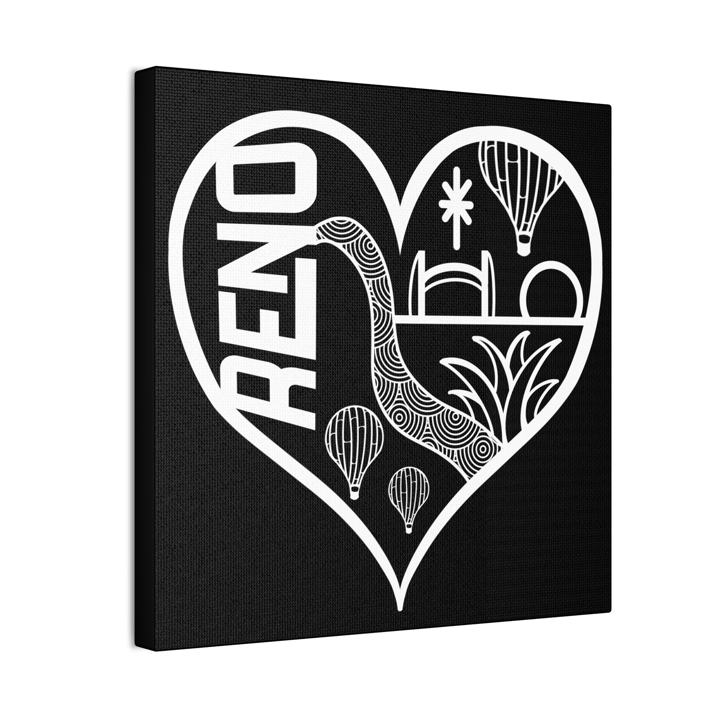 RENO heart skyline
