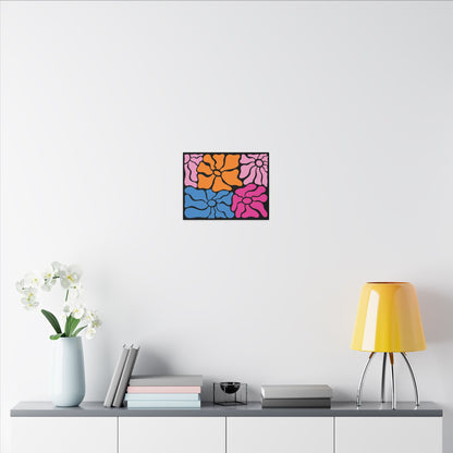 Retro Floral Canvas