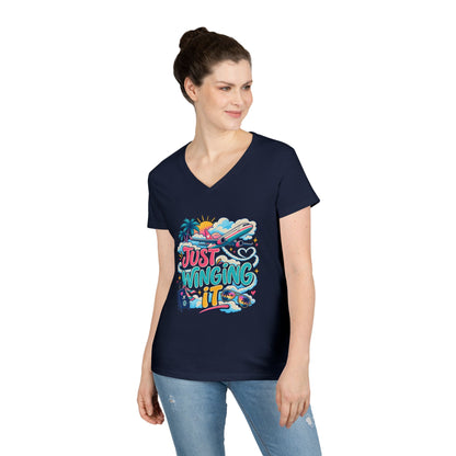 Just Winging It plane travel graphic T-Shirt | Vacation vibes, palm trees