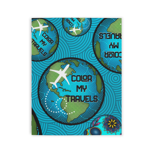 Color My Travels Coloring Book — Travel-Themed Kids Activity Book