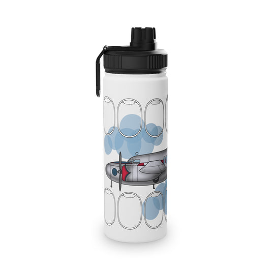 Lonestar Window Collection Stainless Steel Water Bottle, Sports Lid