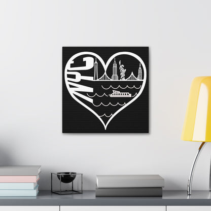 New York city skyline Heart