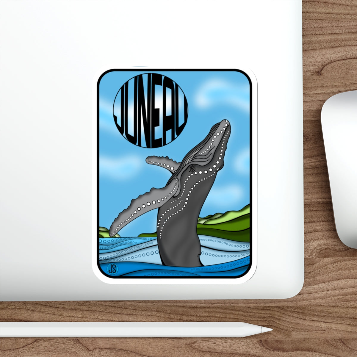 Juneau Gray Whale Die-Cut Stickers