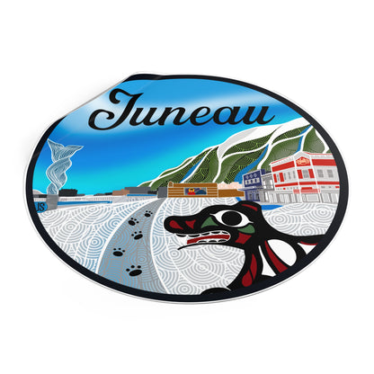 Juneau Wharf Round Vinyl Stickers