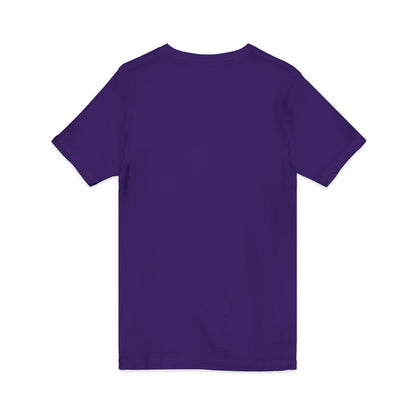Travel Ghost V-Neck Tee — Cute Flight Attendant Ghost with Luggage Graphic