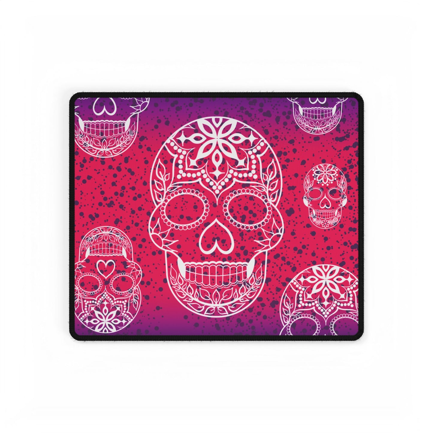 Pink purple skull Desk Mats