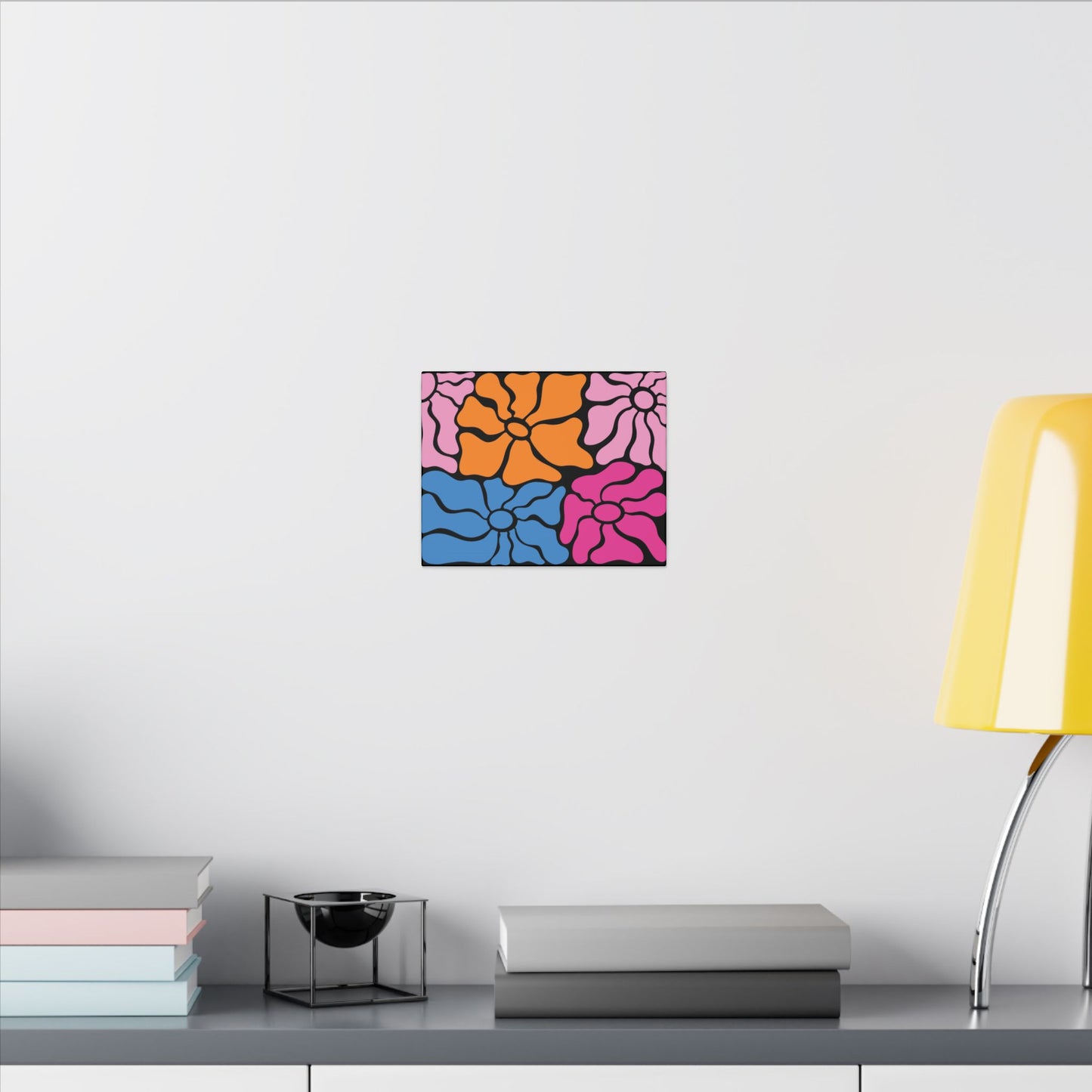 Retro Floral Canvas