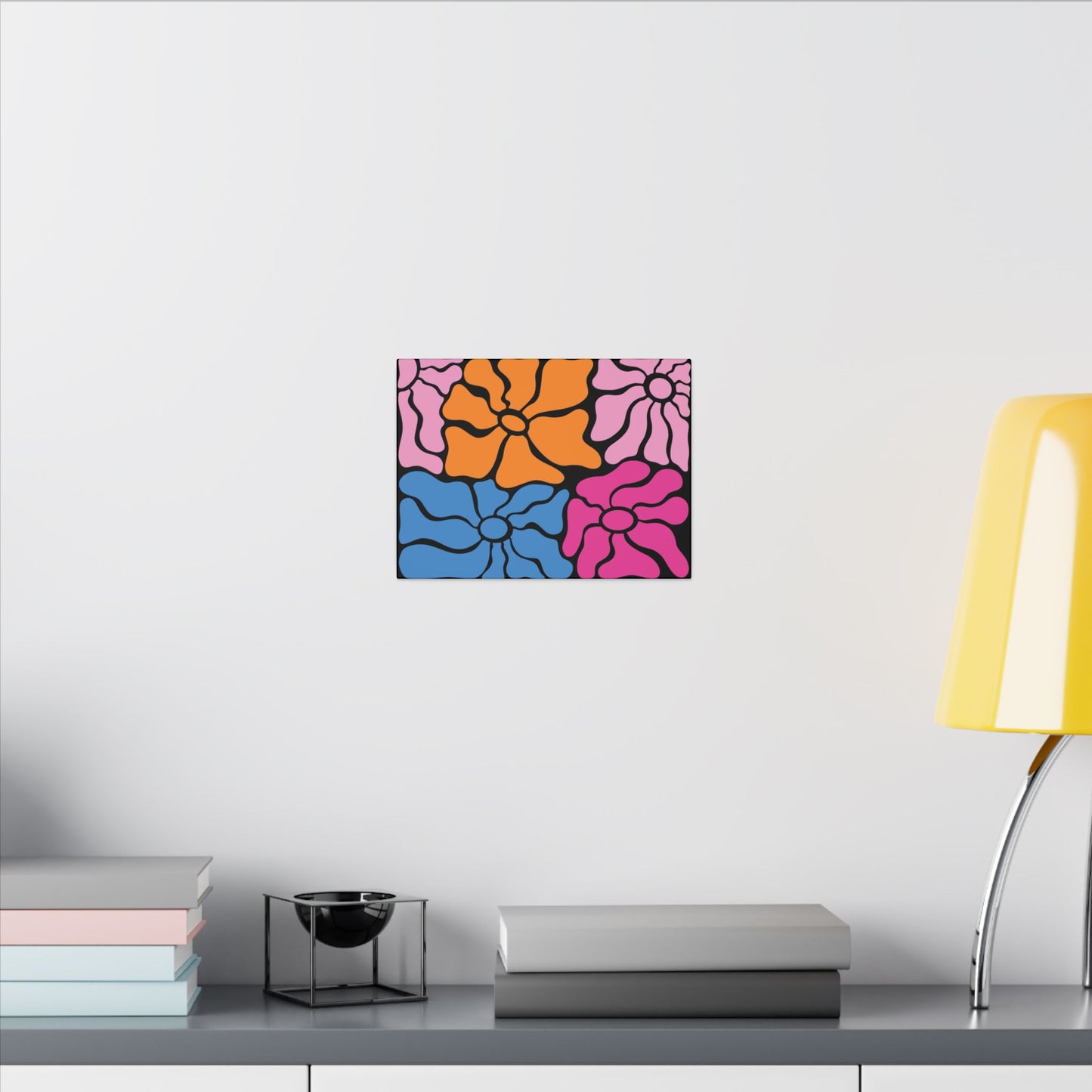 Retro Floral Canvas