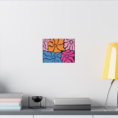 Retro Floral Canvas