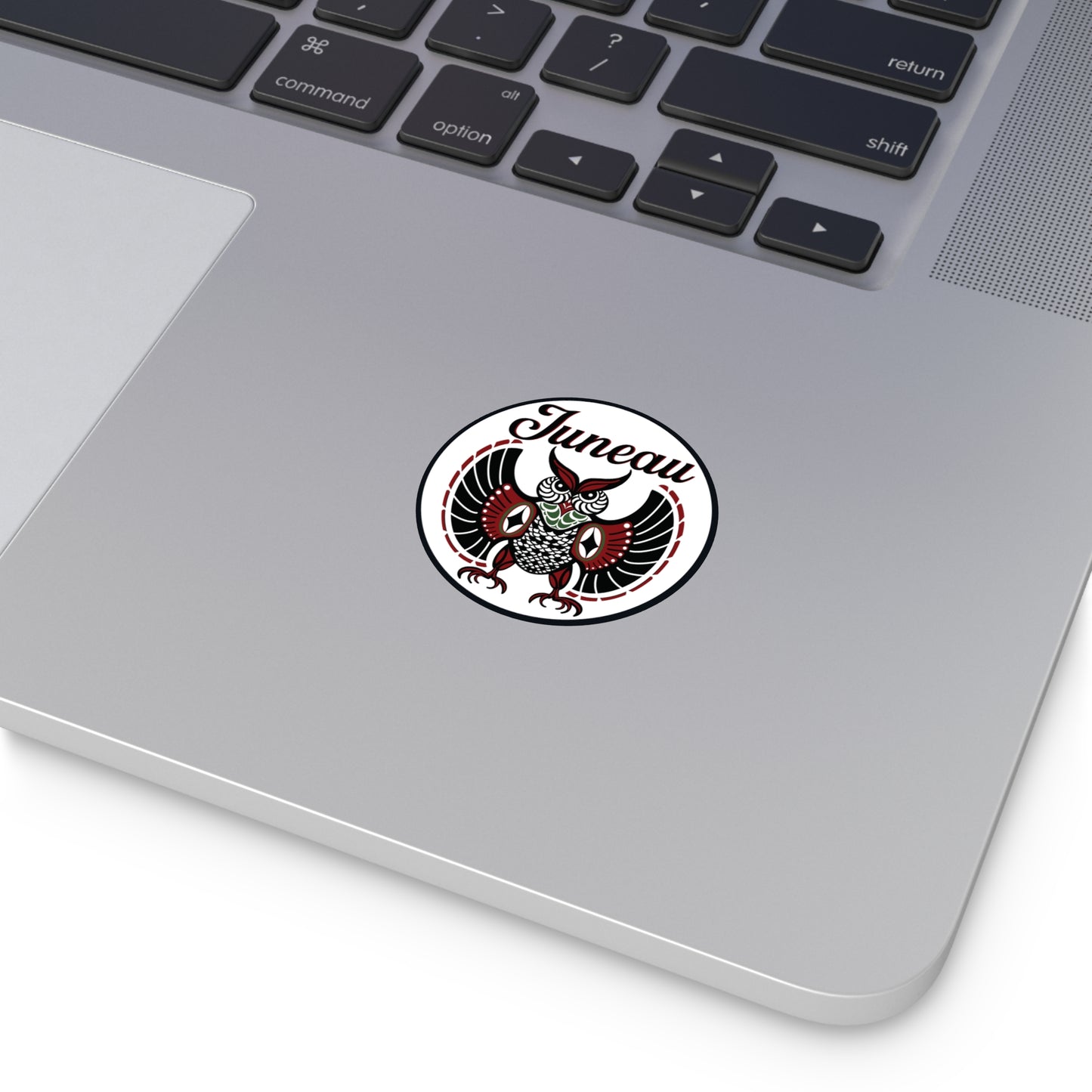 Juneau Owl Round Vinyl Stickers