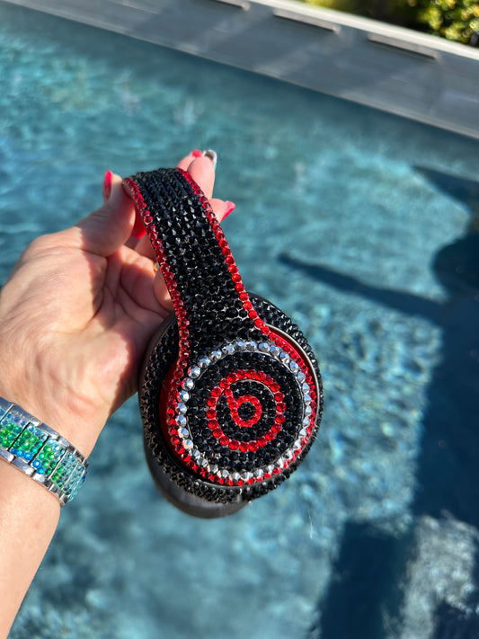 Custom Rhinestone Head Phones