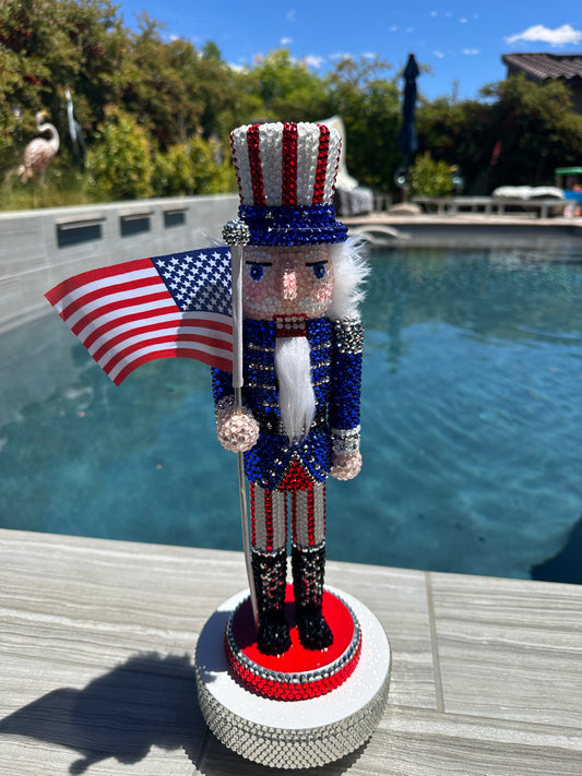 Patriotic NutCracker- Rhinestone