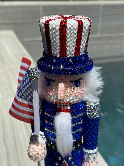 Patriotic NutCracker- Rhinestone