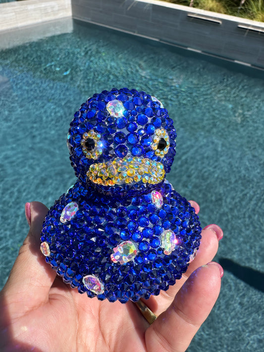 Blue/Skull Rhinestone Ducky