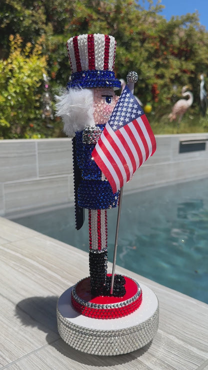 Patriotic NutCracker- Rhinestone