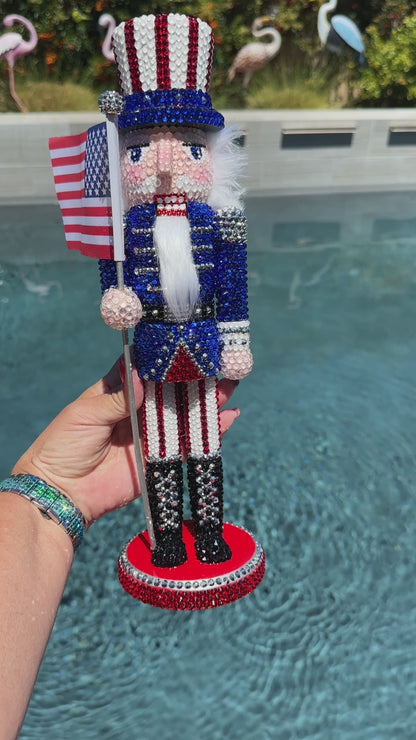 Patriotic NutCracker- Rhinestone