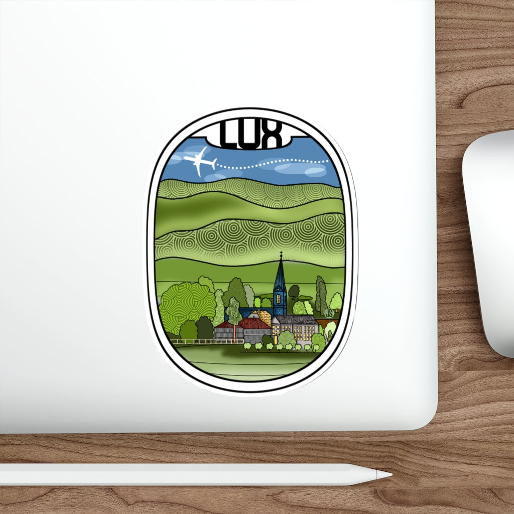 LUX Luxembourg Die-Cut Stickers