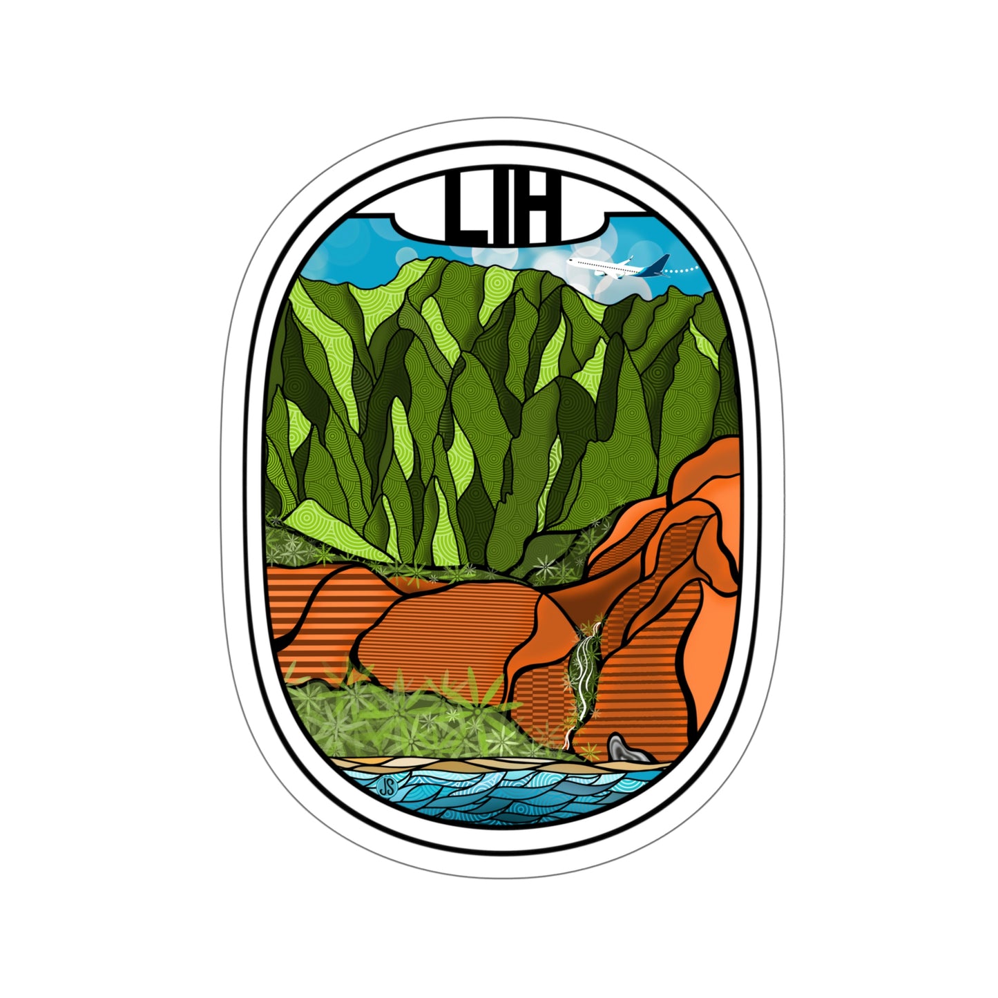 LIH LIHUE Hawaii Die-Cut Stickers